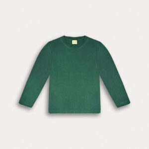 T-shirt manica lunga verde - immagine 2