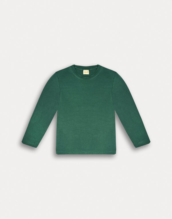 T-shirt manica lunga verde