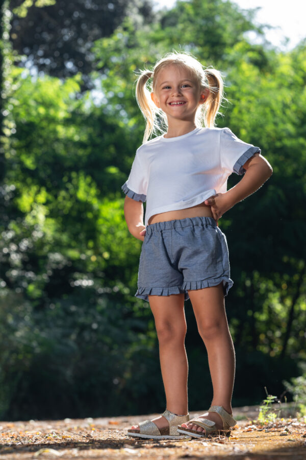 Shorts denim chiaro femmina