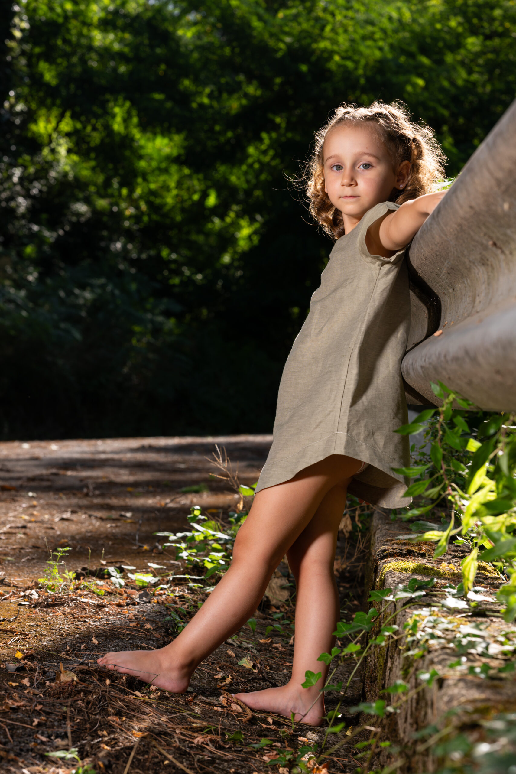 Dress Bambina Sabbia/Denim - immagine 1