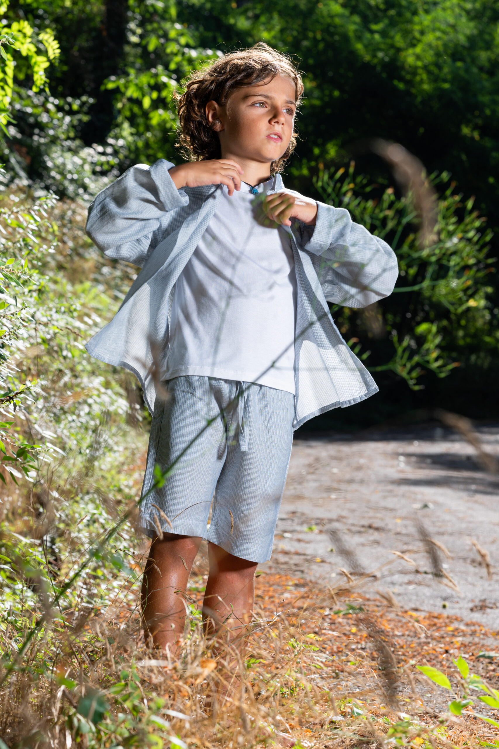 Pantalaccio corto a righe maschio - immagine 1