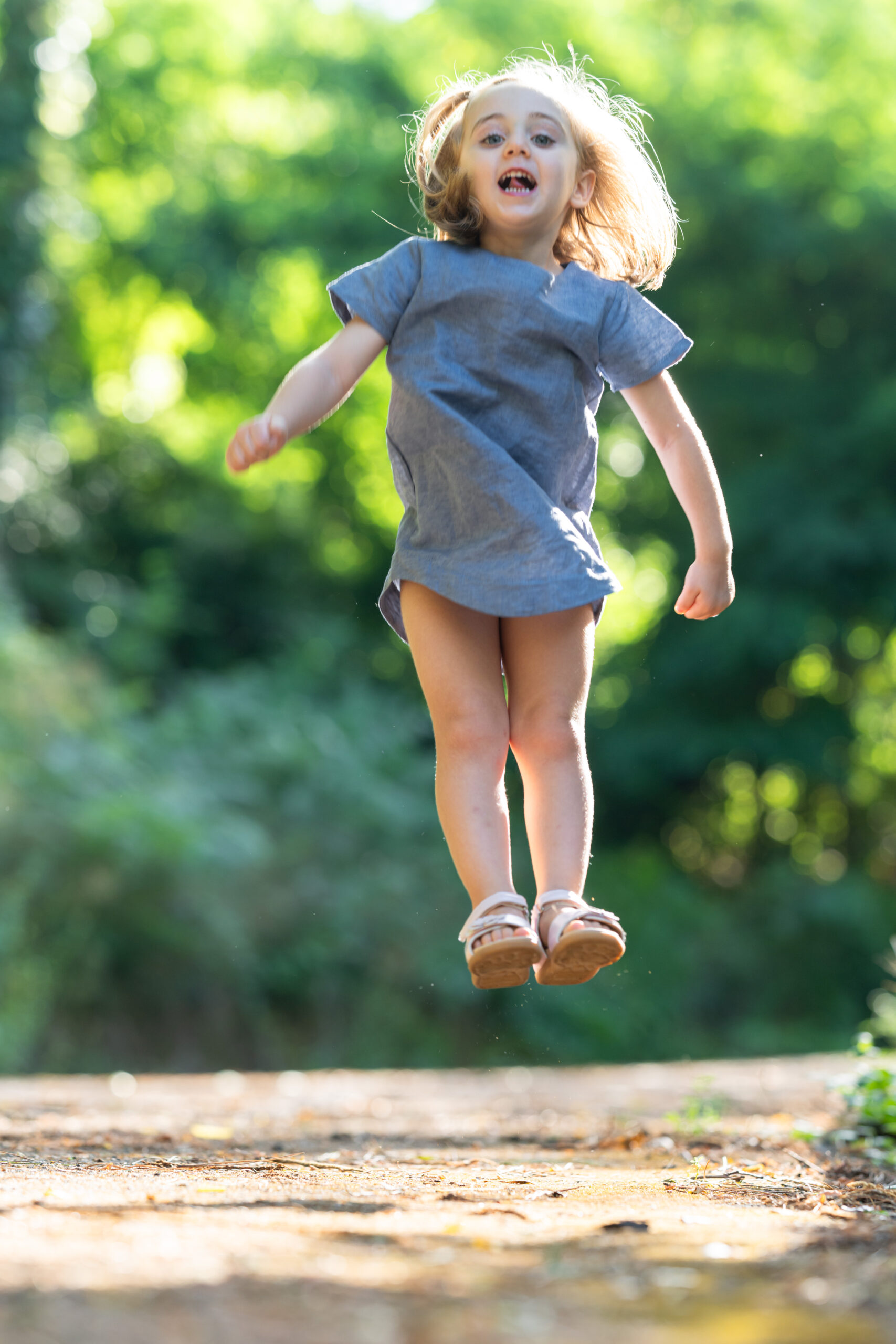Dress Bambina Sabbia/Denim - immagine 5